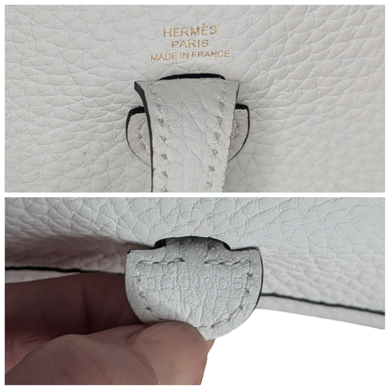 Hermès 2023 New White Clemence Evelyne TPM Mini Crossbody 3