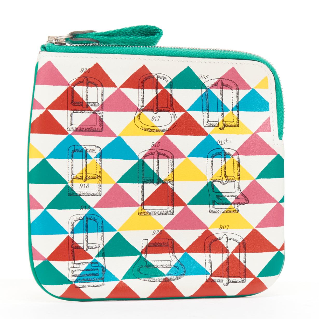 HERMES 2024 Cartera de bolsillo con hebilla Manufacture de Boucleries billetera con cremallera Beige en venta