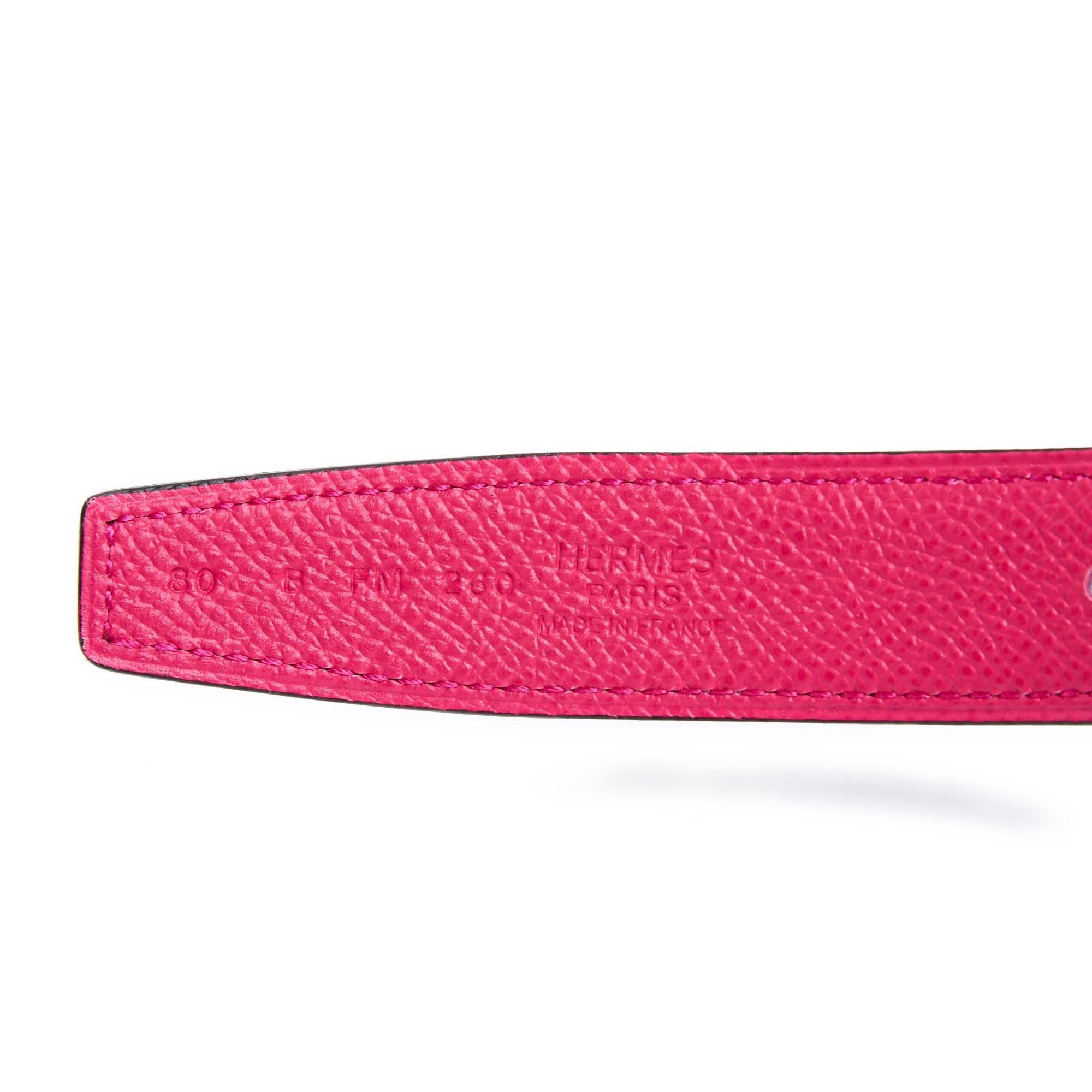 Hermès 2024 Constance Slim Pochette Ceinture Rosa Borsa in pelle con cintura Hermès in vendita 6