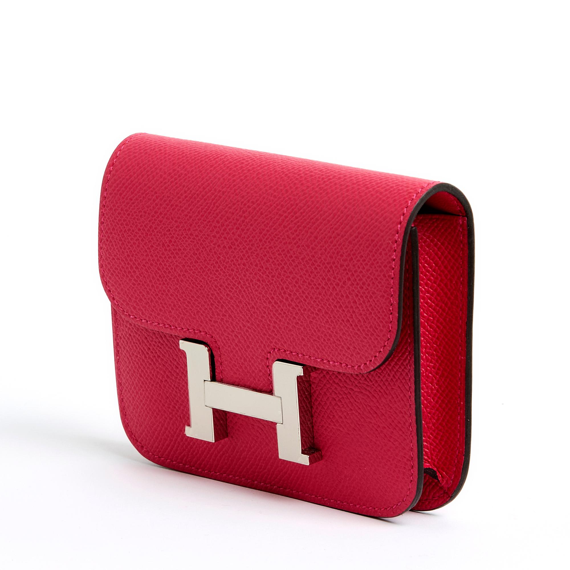 Hermès 2024 Constance Slim Pochette Ceinture Rosa Borsa in pelle con cintura Hermès in vendita 1