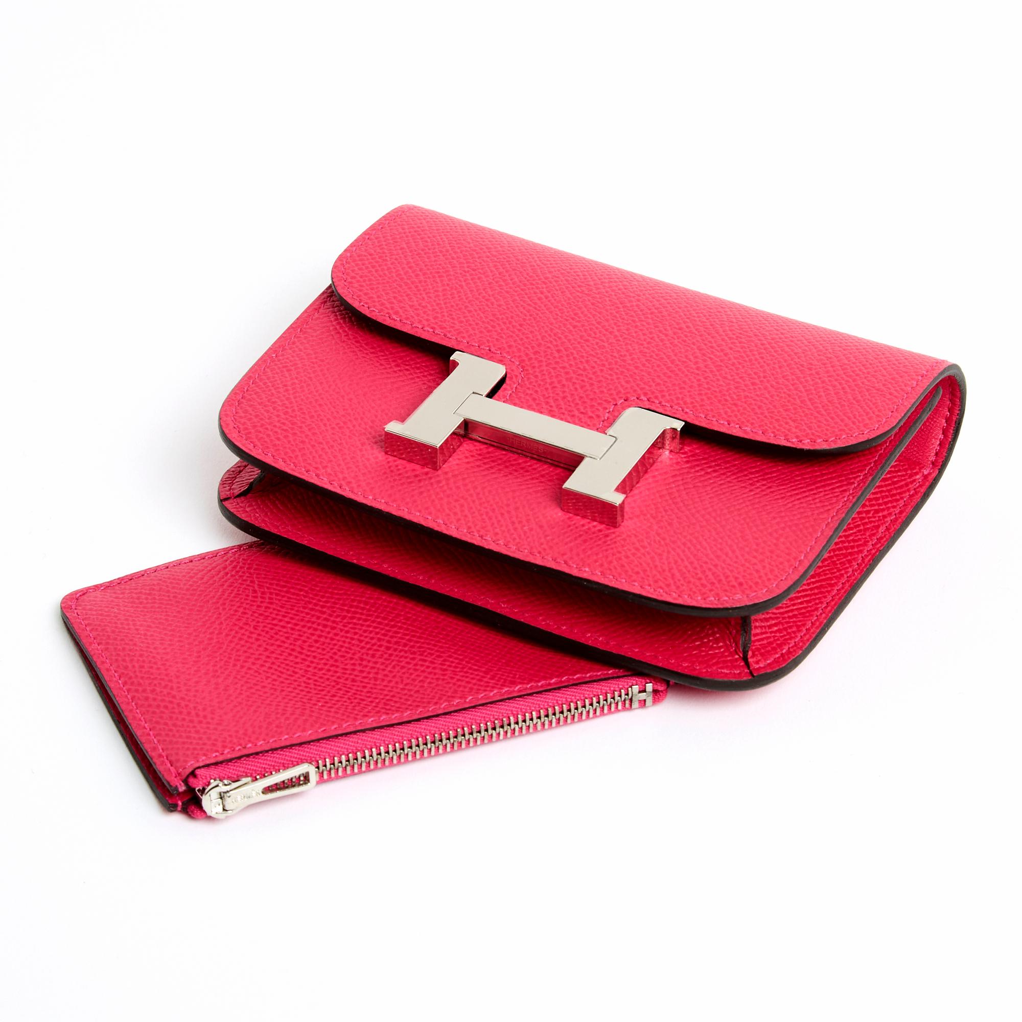 Hermès 2024 Constance Slim Pochette Ceinture Rosa Borsa in pelle con cintura Hermès in vendita 5