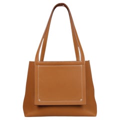 Hermes 2024 Gold Taurillon Clemence Leather Cabasellier 31 Tote Bag