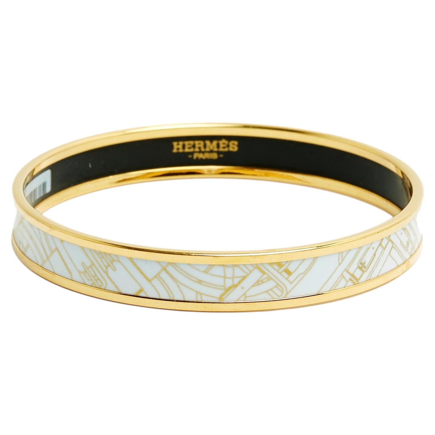 What are Hermès ​​enamel bracelets made of?
