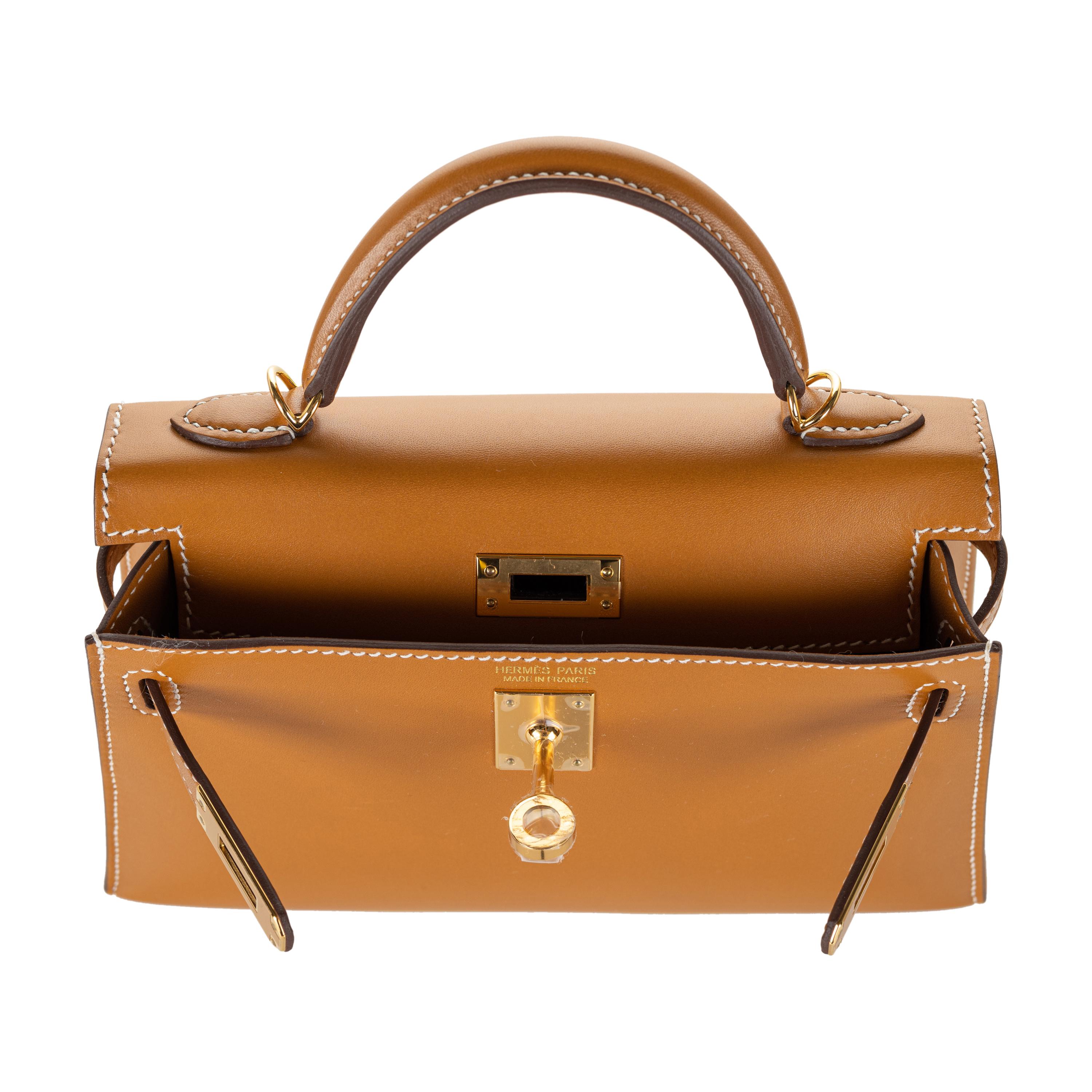 Hermès 20cm Kelly Mini Naturel Sable Butler Gold Hardware 2021 9