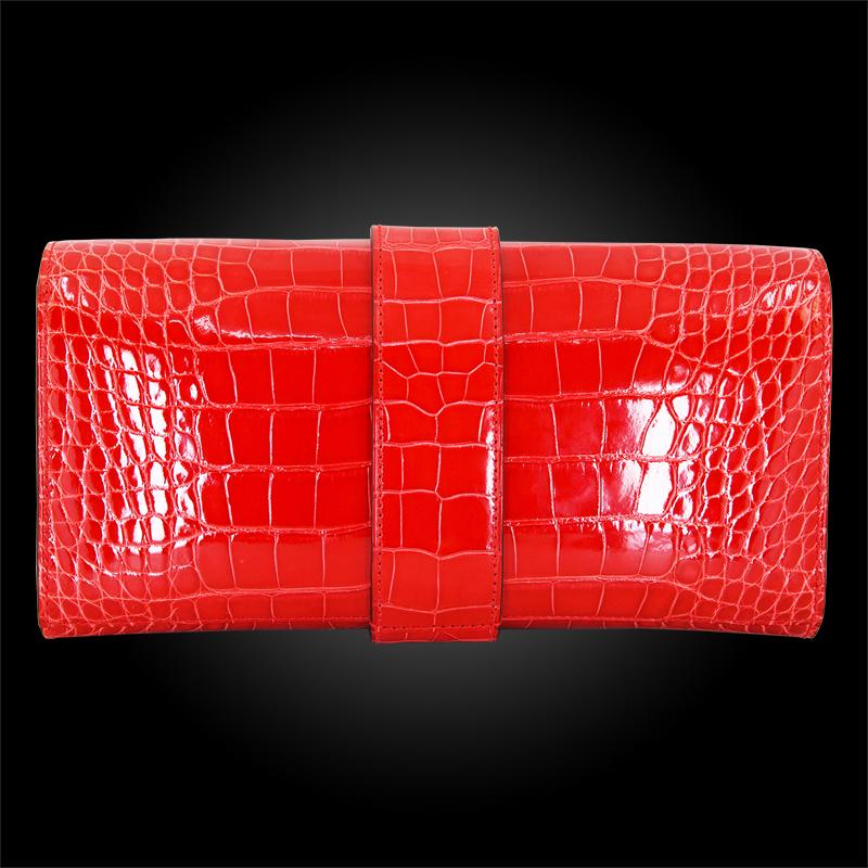 100% Authentic Mississippiensis Lisse Hermes Clutch Bag

COLOR: Red
MATERIAL: Alligator Crocodile
ORIGIN: France
CONDITION: Pristine