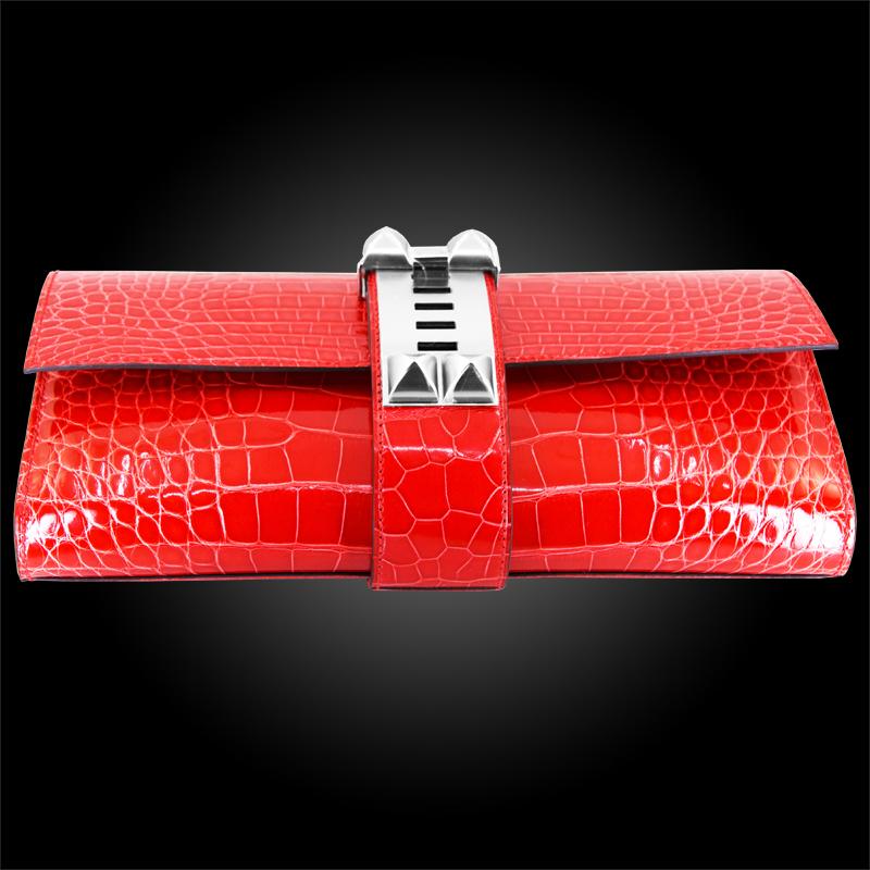 hermes alligator clutch