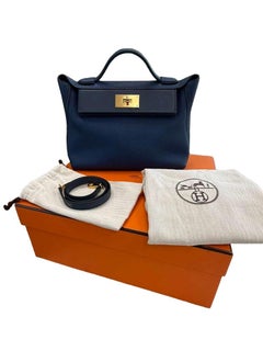 Hermes 24/24 29 Bleu Saphir Togo and Bleu Navy Swift Gold Hardware