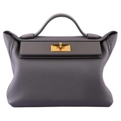 Hermes Birkin 30 Bag Etain Gray Gold Hardware Togo Leather at 1stDibs