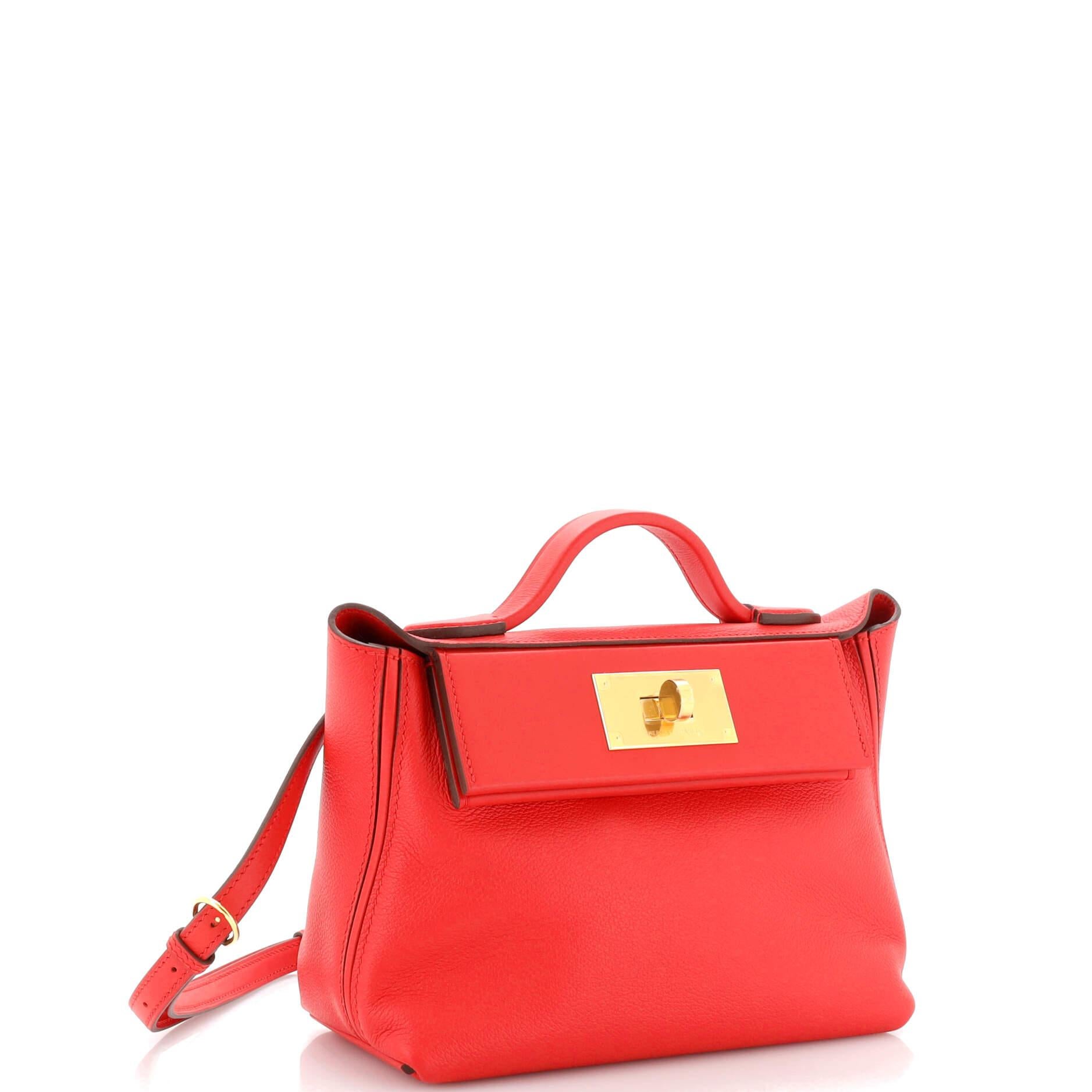 Hermes 24/24 Bag Evercolor with Swift 21 In Good Condition In NY, NY