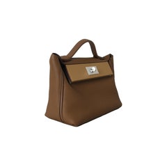Hermes 24/24 Bag Palladium Hardware Biscuit Etoupe