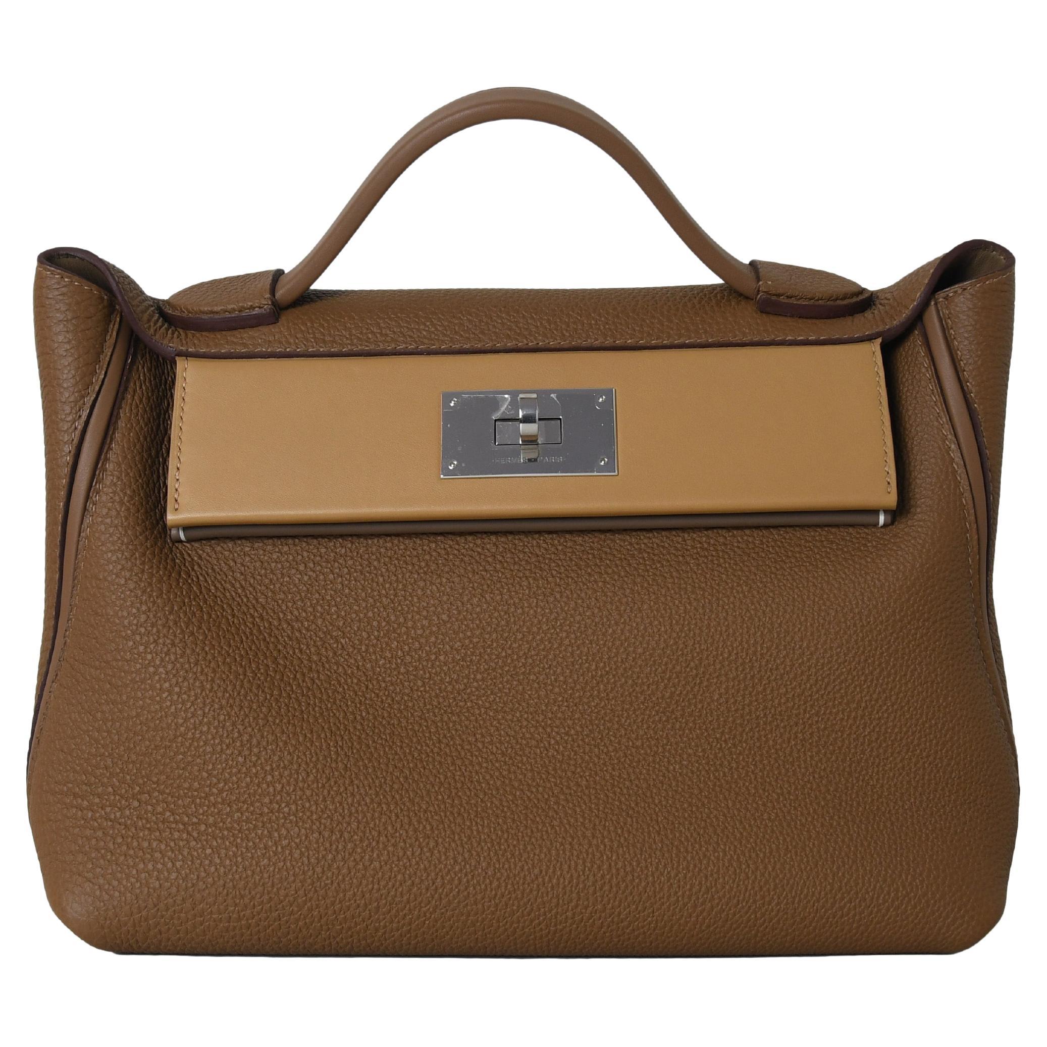 Hermes 24/24 Bag Palladium Hardware Biscuit Etoupe For Sale