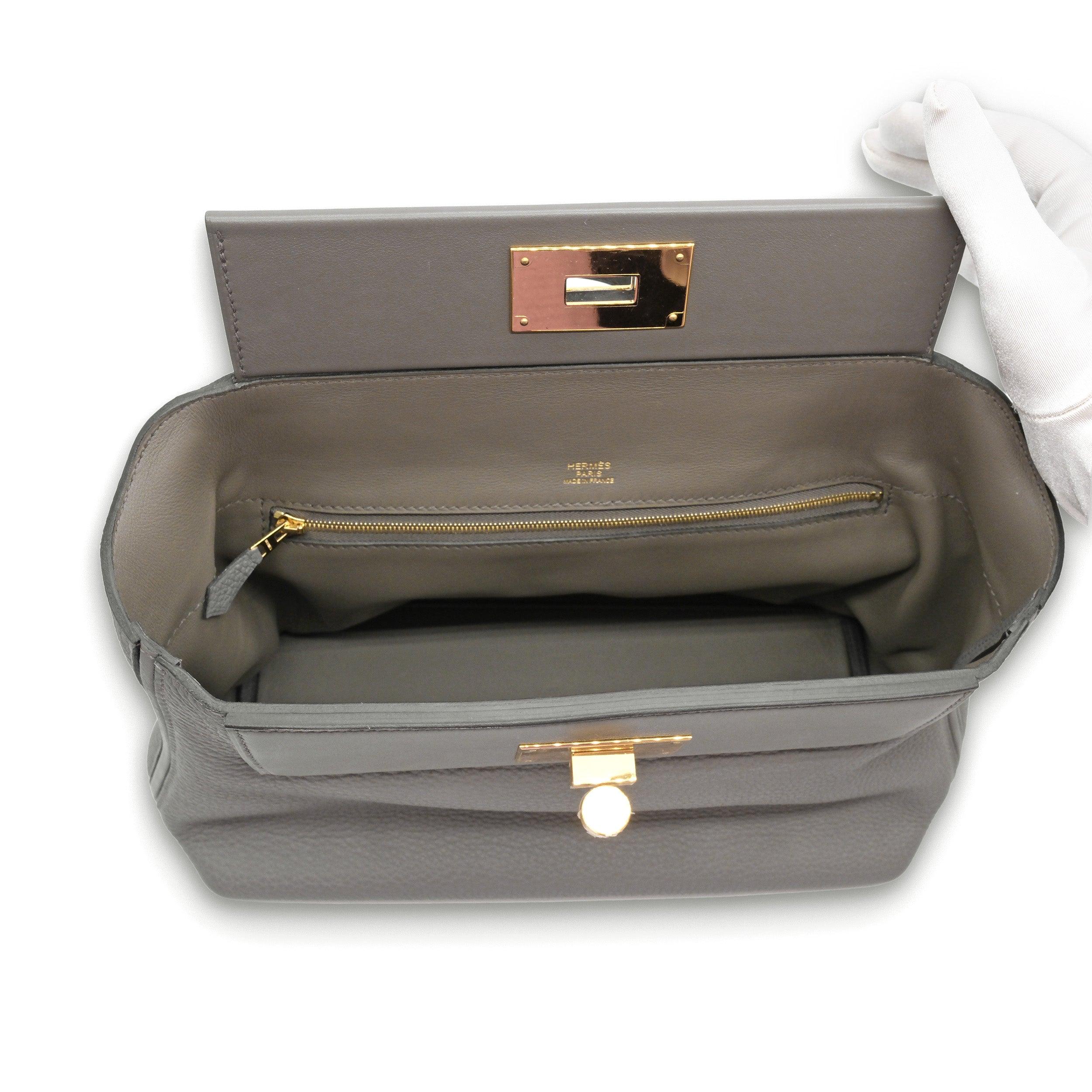 Hermès 24/24 Etain Togo Leather Bag - '10s In Excellent Condition In Milano, IT