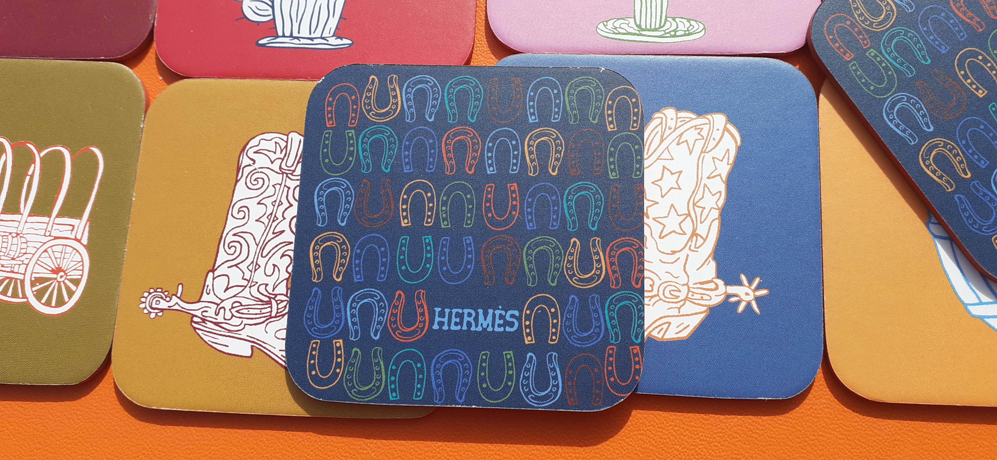 Hermès 24 Karten Reiten Thema Western Texas Geist Memory Spiel im Angebot 4