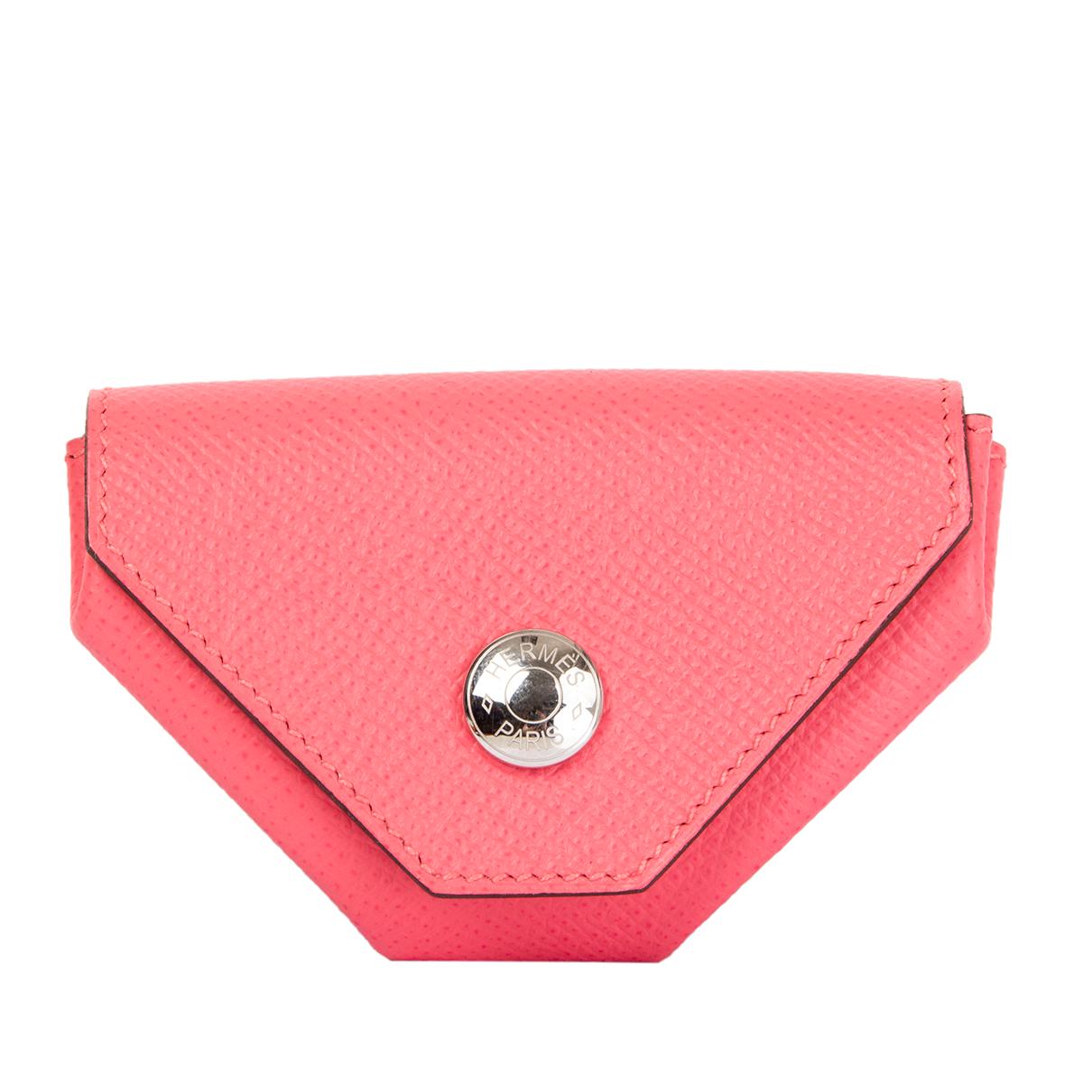 Hermes '24' coinwallet in Rose Azalee pink Veau Epsom leather. Closes with a snap-button on the front. Brand new. Comes with box.

Width 8cm (3.1in)
Height 5.5cm (2.1in)
Depth 2cm (0.8in)
Hardware Palladium