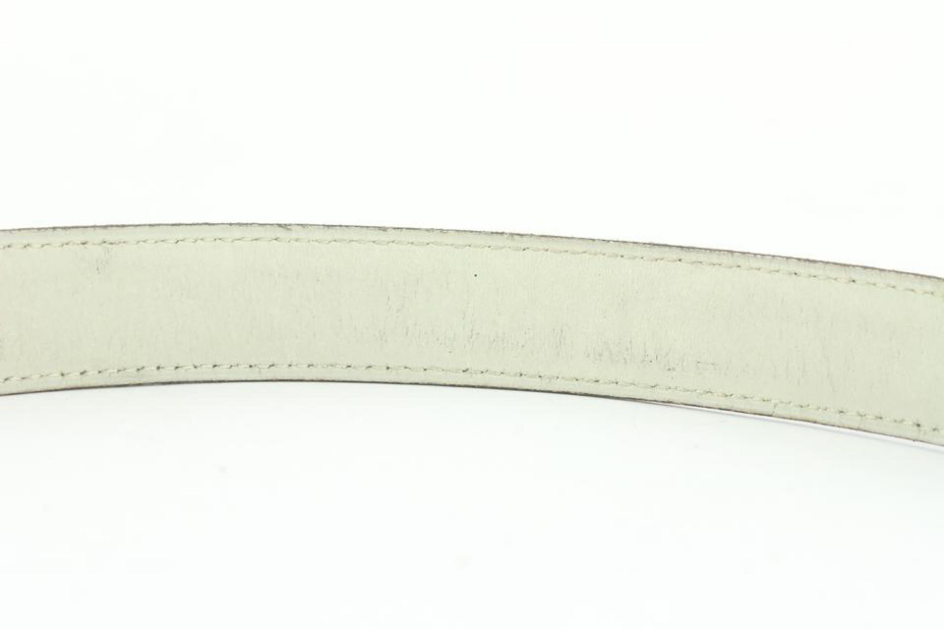 Hermès 24mm Reversible H Logo Belt Kit Silver Constance  39H0R For Sale 1