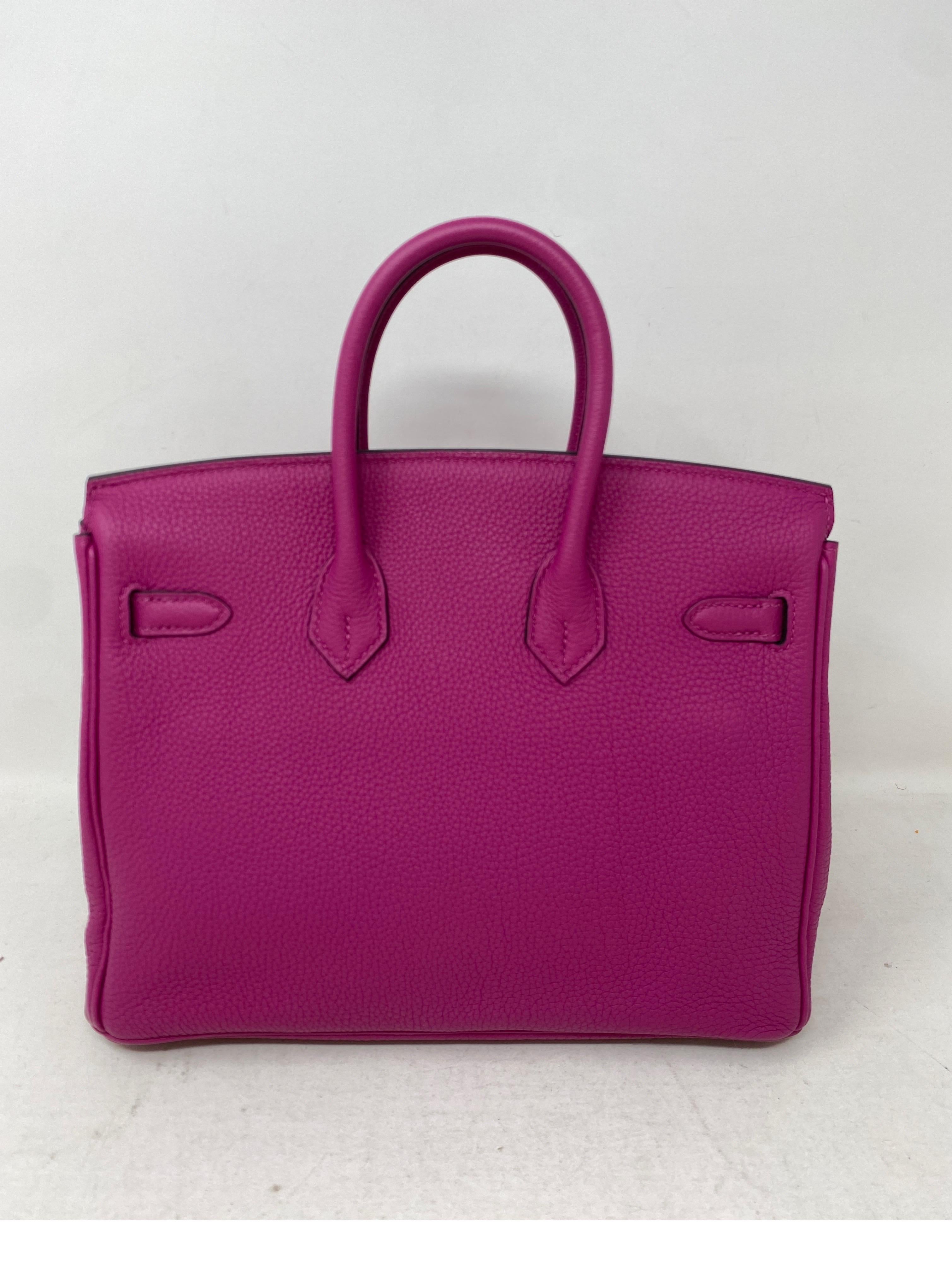 Hermes 25 Birkin Poudre Bag  In Excellent Condition In Athens, GA