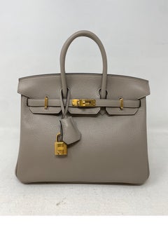 Hermes 25 Gris Asphalte Birkin Bag