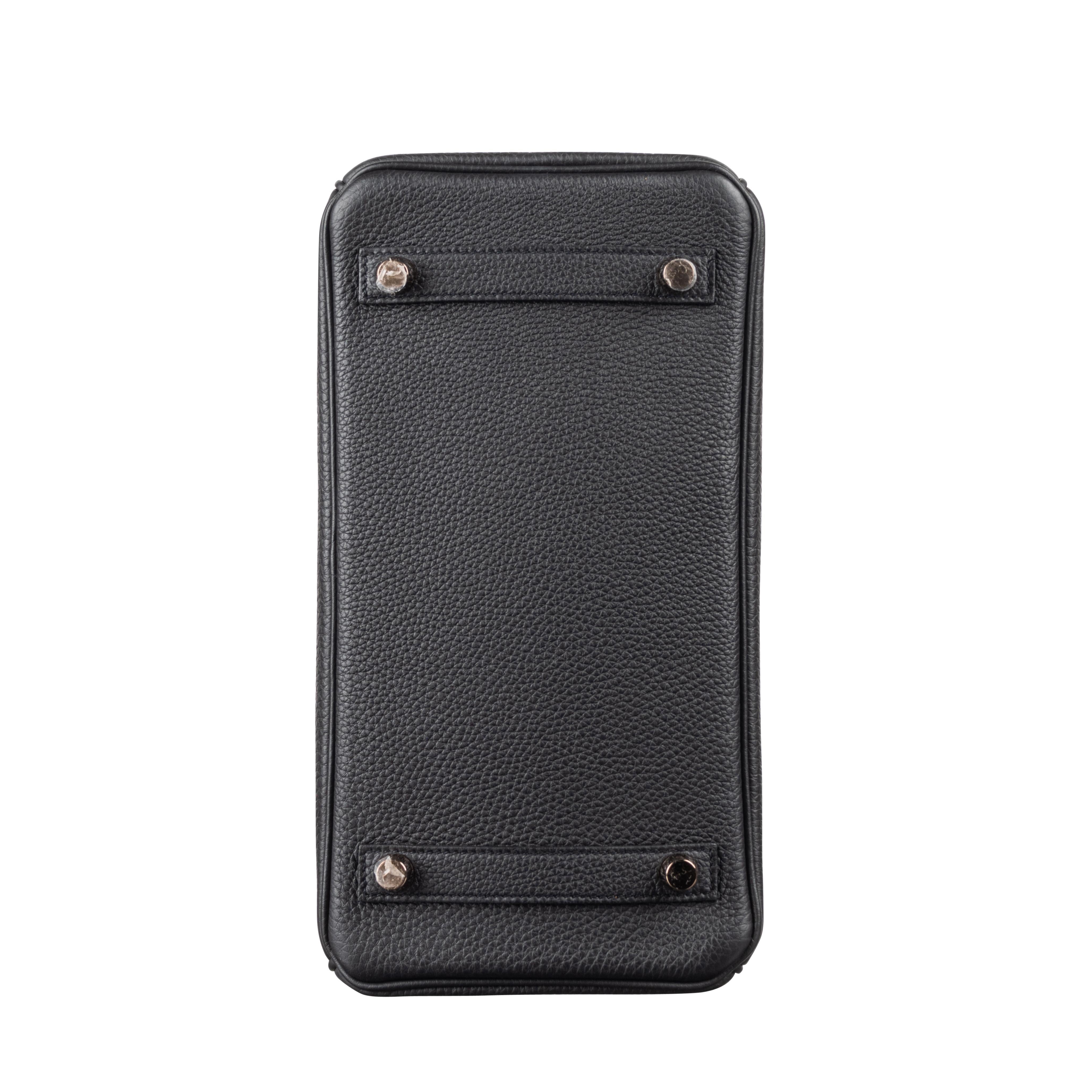 Hermès 25cm Birkin Black Touch Alligator/Togo Rose Gold Hardware 2021 3