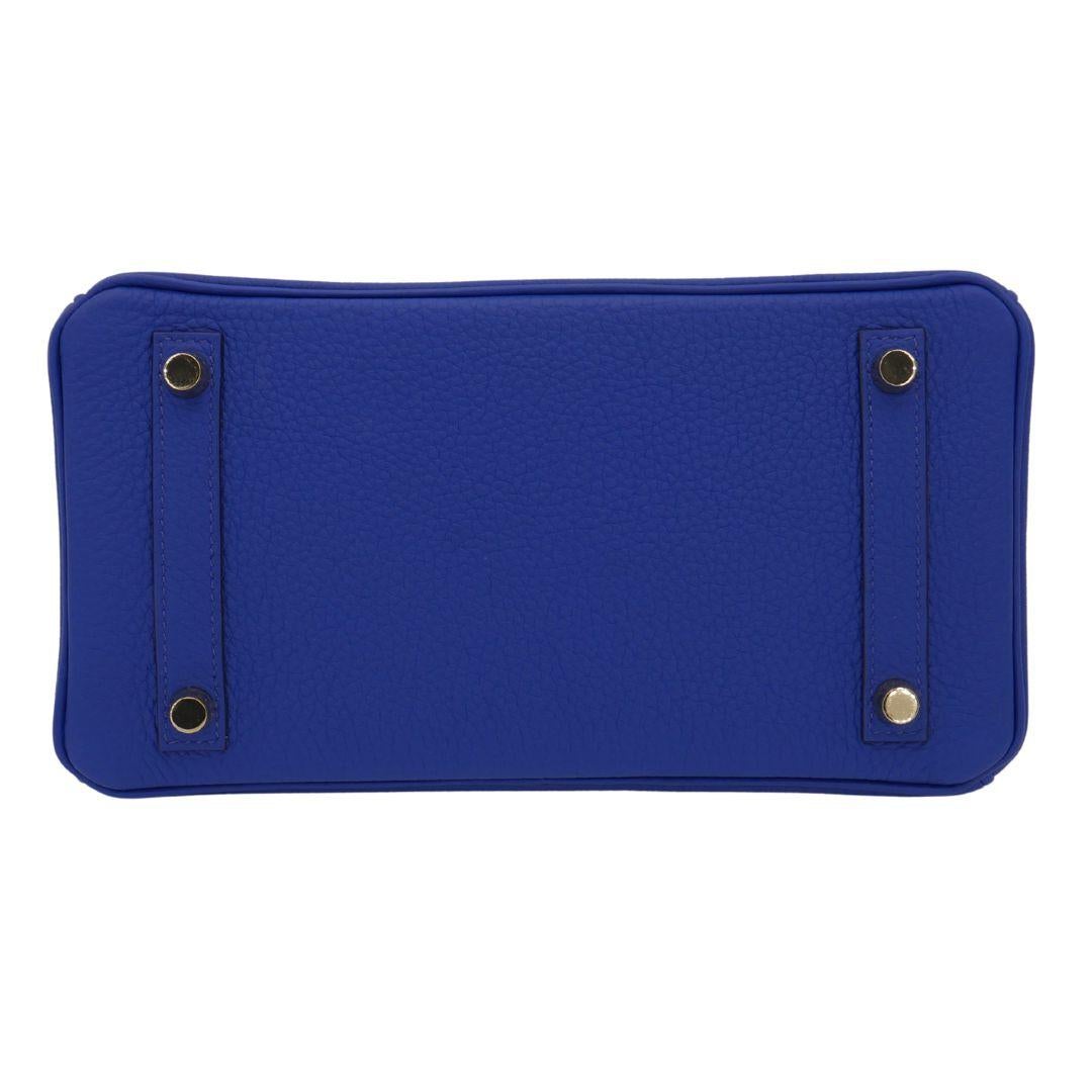 Hermès 25cm Birkin Bleu Royal Togo Leather Gold Hardware Pour femmes en vente