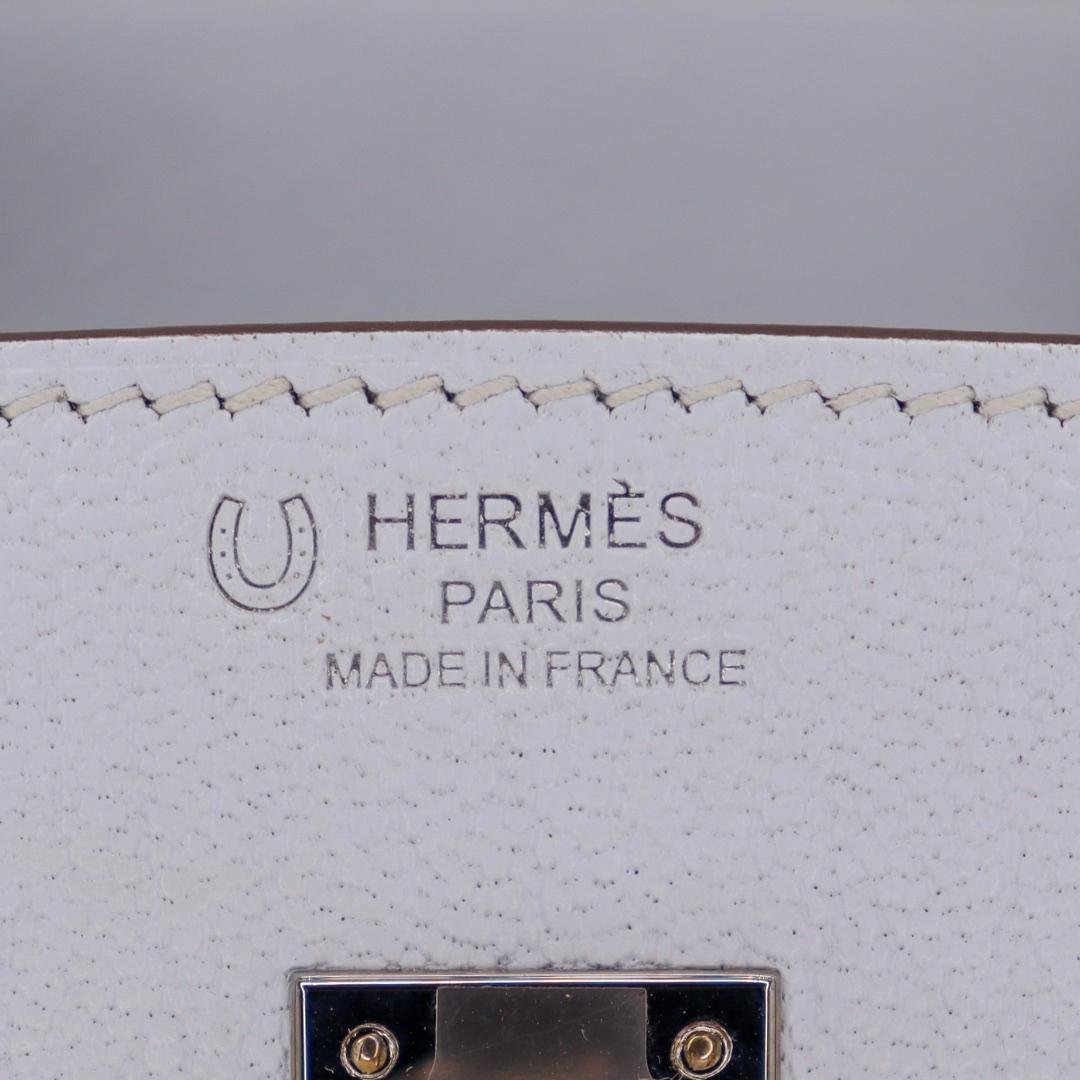 Hermès 25cm Birkin HSS Bleu Brume Chèvre Cuir Palladium Hardware en vente 1