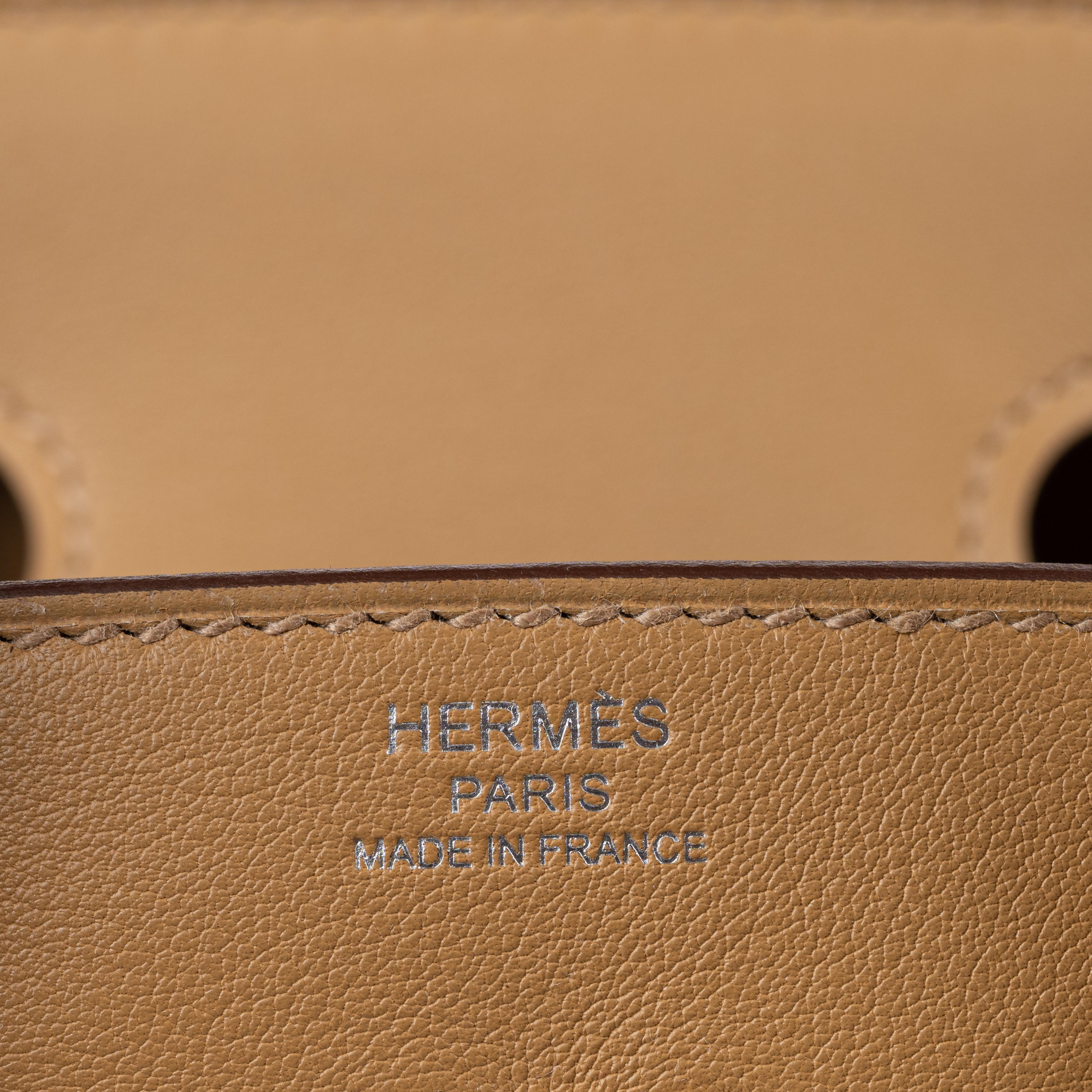 Hermès 25cm Birkin In and Out Biscuit/Multicolor Swift Palladium Hardware 2021 4