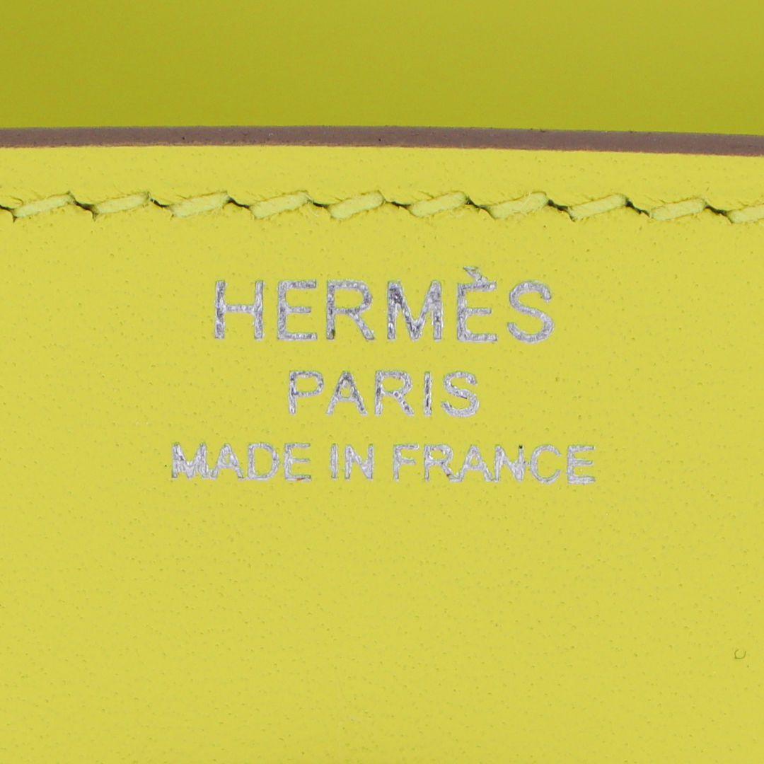 Hermès 25cm Birkin Lime Swift Leather Palladium Hardware For Sale 1