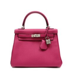 Hermès Kelly 25 Bag Magnolia Togo Leather with Palladium Hardware