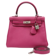 Hermès Kelly 25 Bag Magnolia Togo Leather with Palladium Hardware