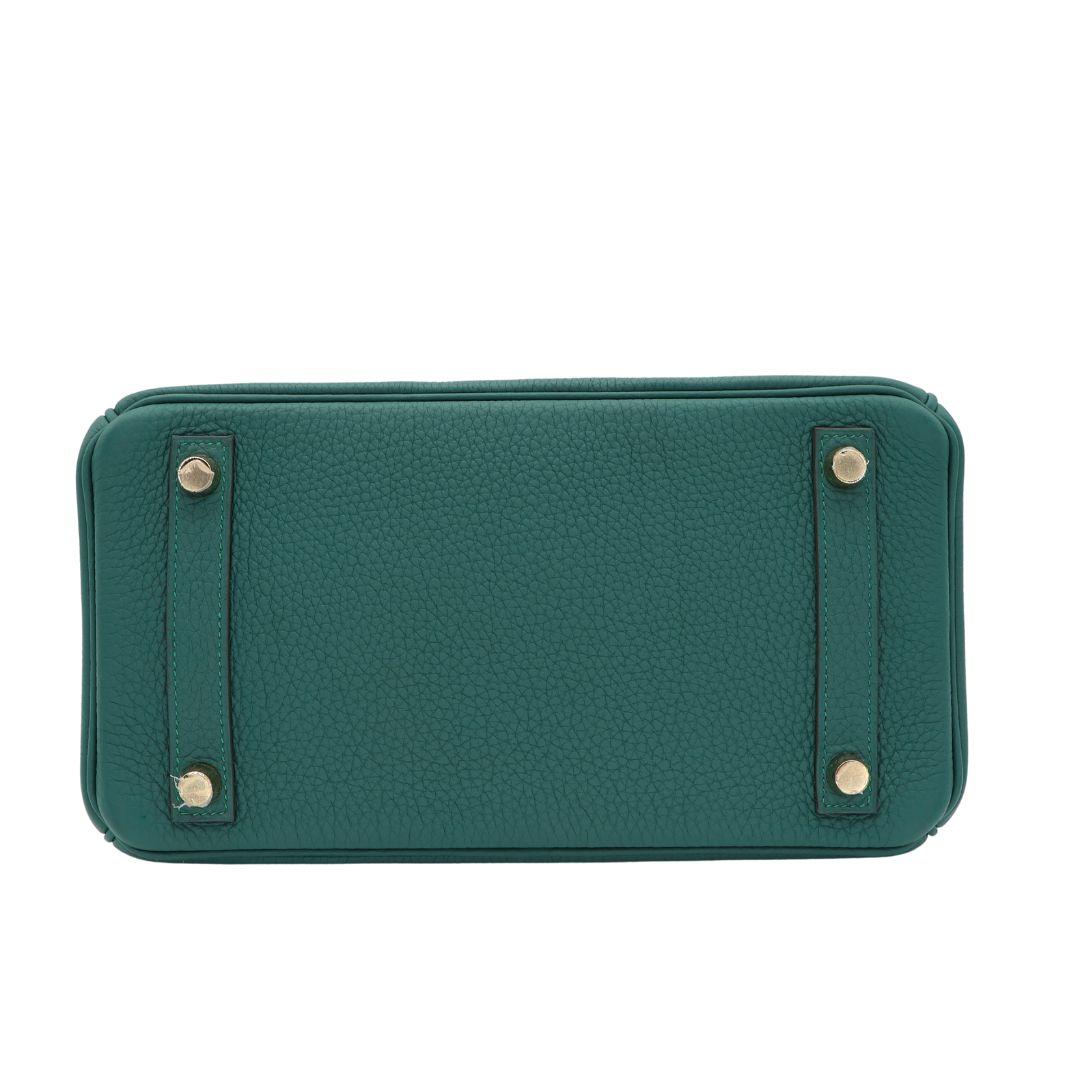 Hermès 25cm Birkin Malachite Togo Leather Gold Hardware In New Condition For Sale In Santa Rosa Beach, FL