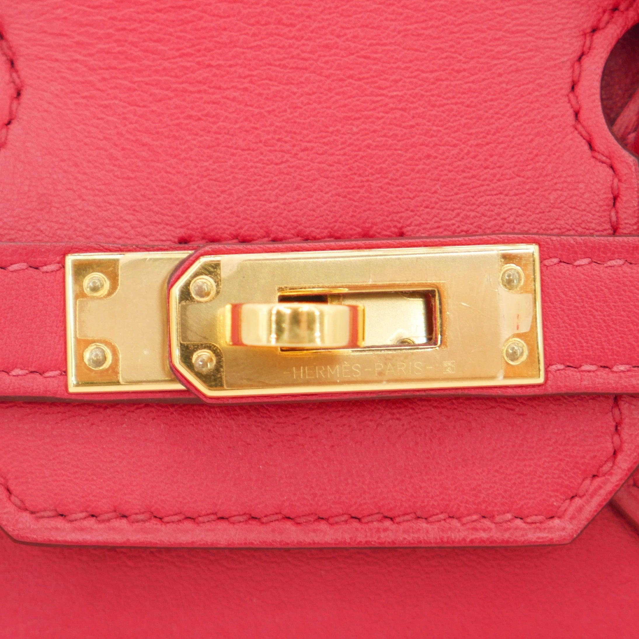 Hermès 25cm Birkin Rouge Piment Swift Leather Gold Hardware en vente 1