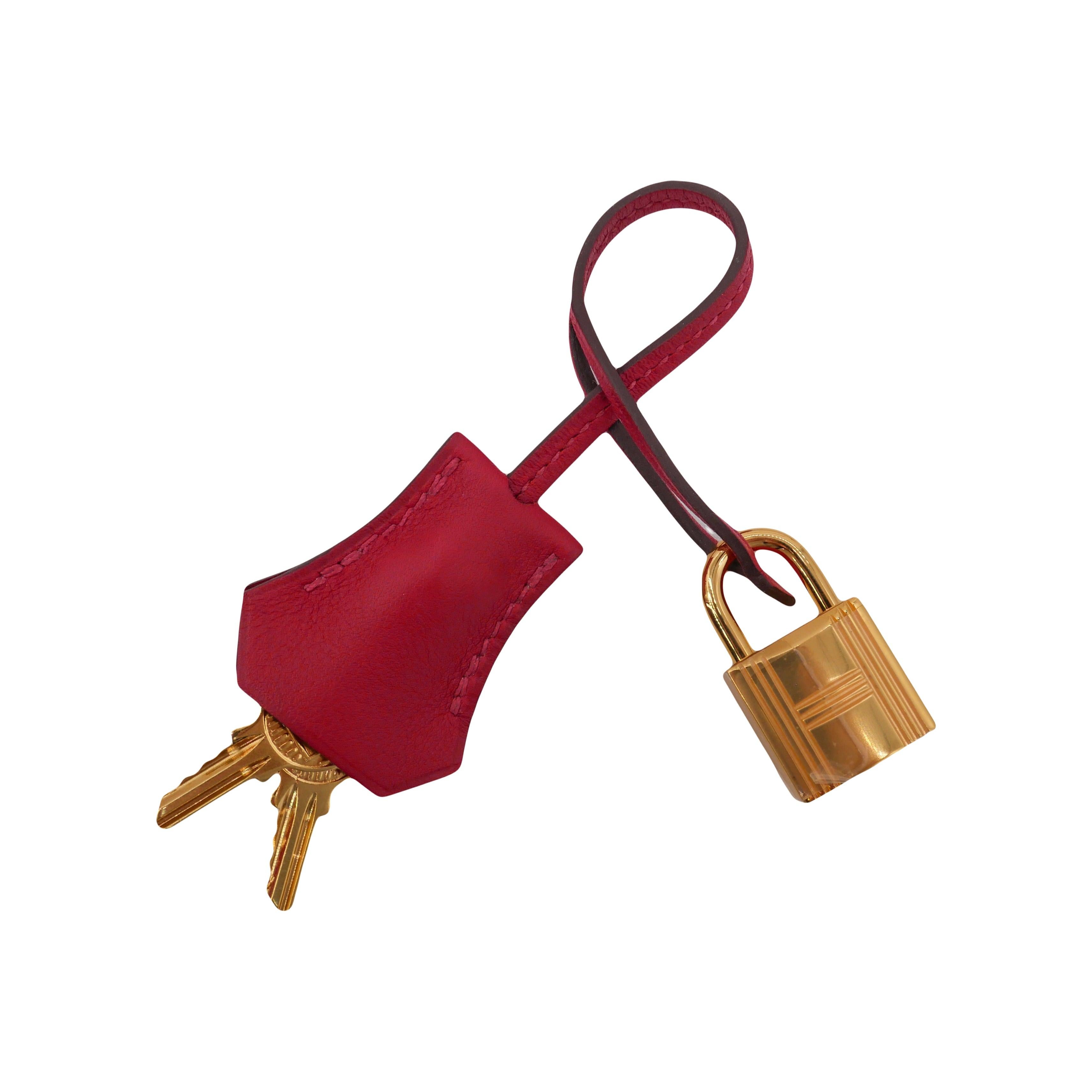 Hermès 25cm Birkin Rouge Piment Swift Leather Gold Hardware For Sale 3