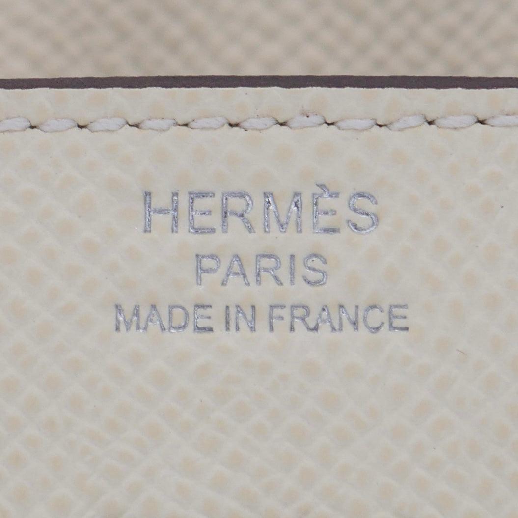 Hermès 25cm Birkin Sellier Nata Epsom Leather Palladium Hardware For Sale 2
