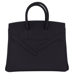 Hermès 25cm Birkin Shadow Caban Swift Leather