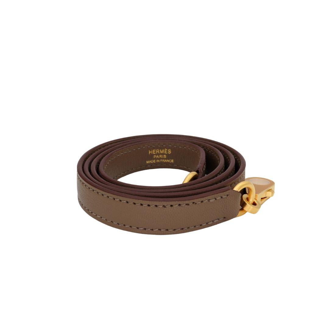 Hermès 25cm Kelly HSS Etoupe/ Gris Tourterelle Chevrè Brushed Gold Hardware 4
