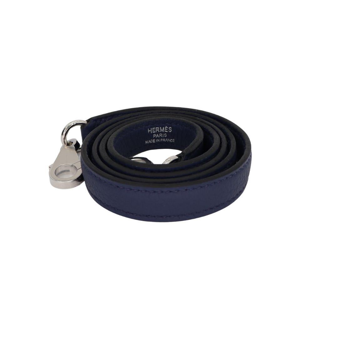 Hermès 25cm Kelly Retourne Bleu Navy Togo Leather Palladium Hardware 3