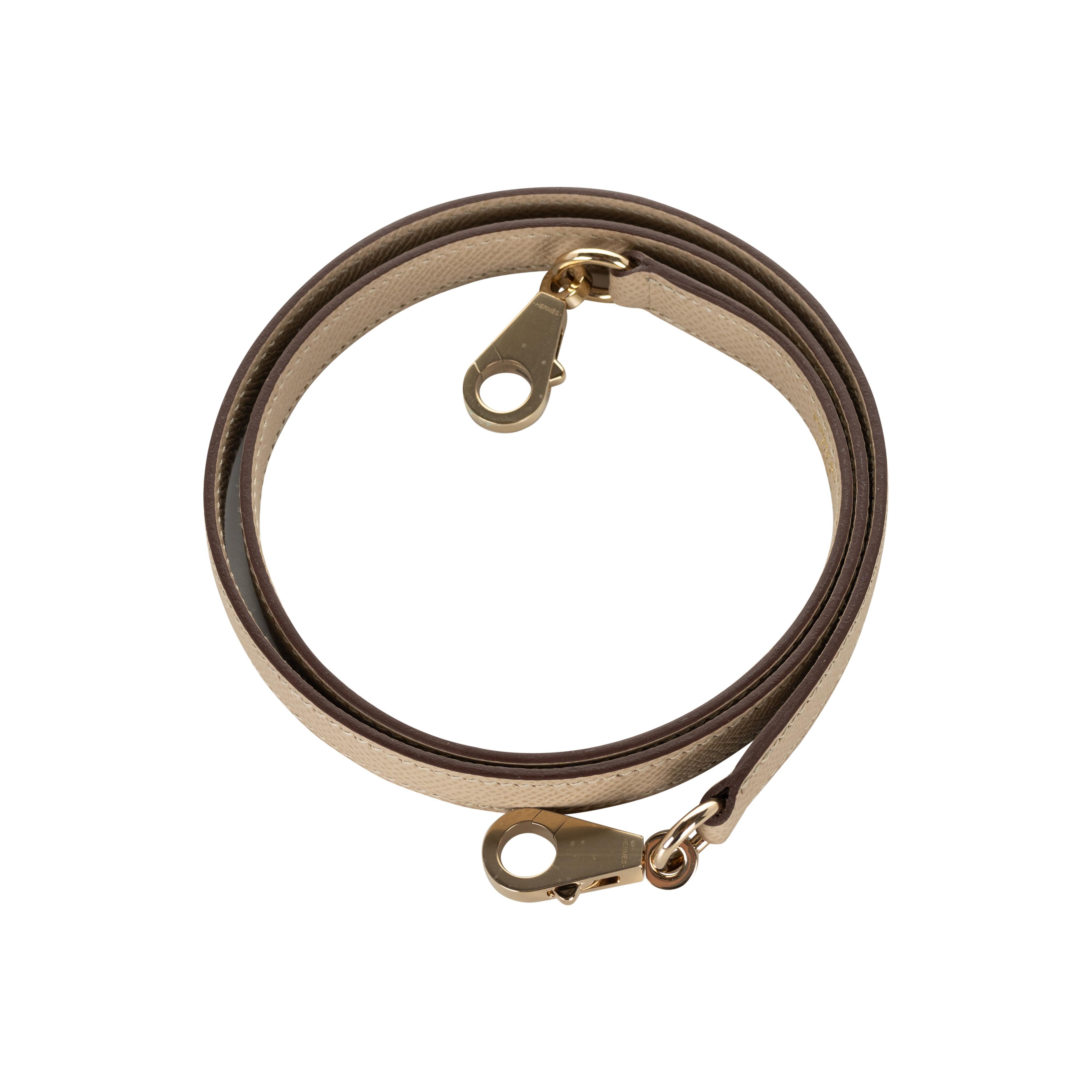 Hermès 25cm Kelly Sellier HSS Craie/Graben Epsom Permabrass Hardware 2022 13
