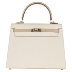 Hermès 25cm Kelly Sellier HSS Craie/Trench Epsom Permabrass Hardware 2022