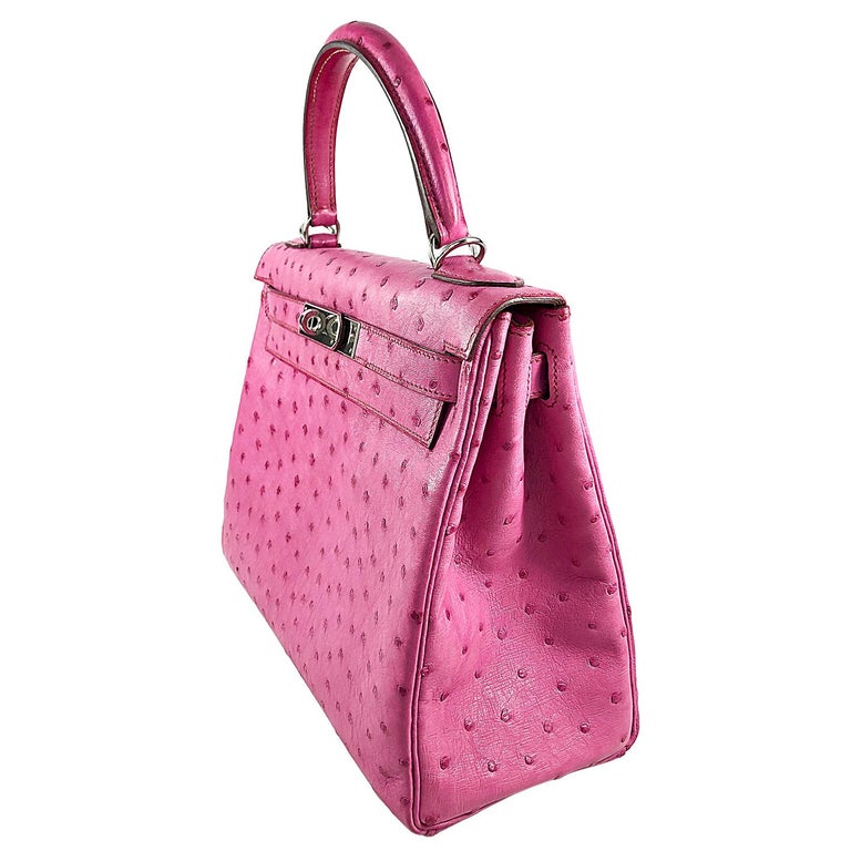 Hermès Vintage by Heritage Auctions Hermès 28cm Pink Ostrich Kelly Bag