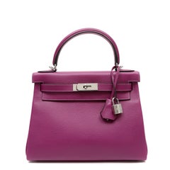 Hermes 28 cm Anemone Kelly w PHW