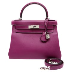 Hermes 28 cm Anemone Kelly w PHW