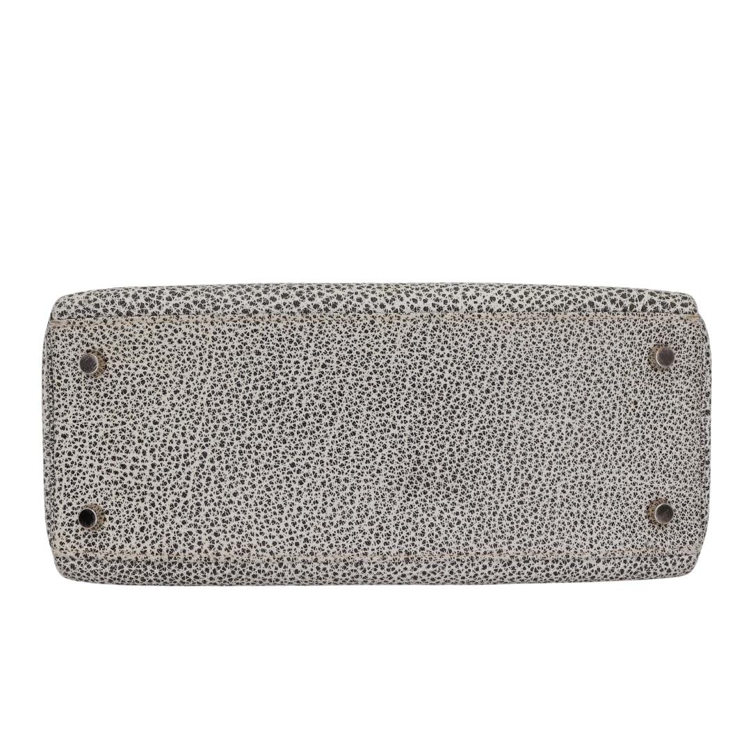 Hermès 28cm Kelly Retourne Dálmata Búfalo Cuero Palladium Hardware en Bueno Estado en Santa Rosa Beach, FL