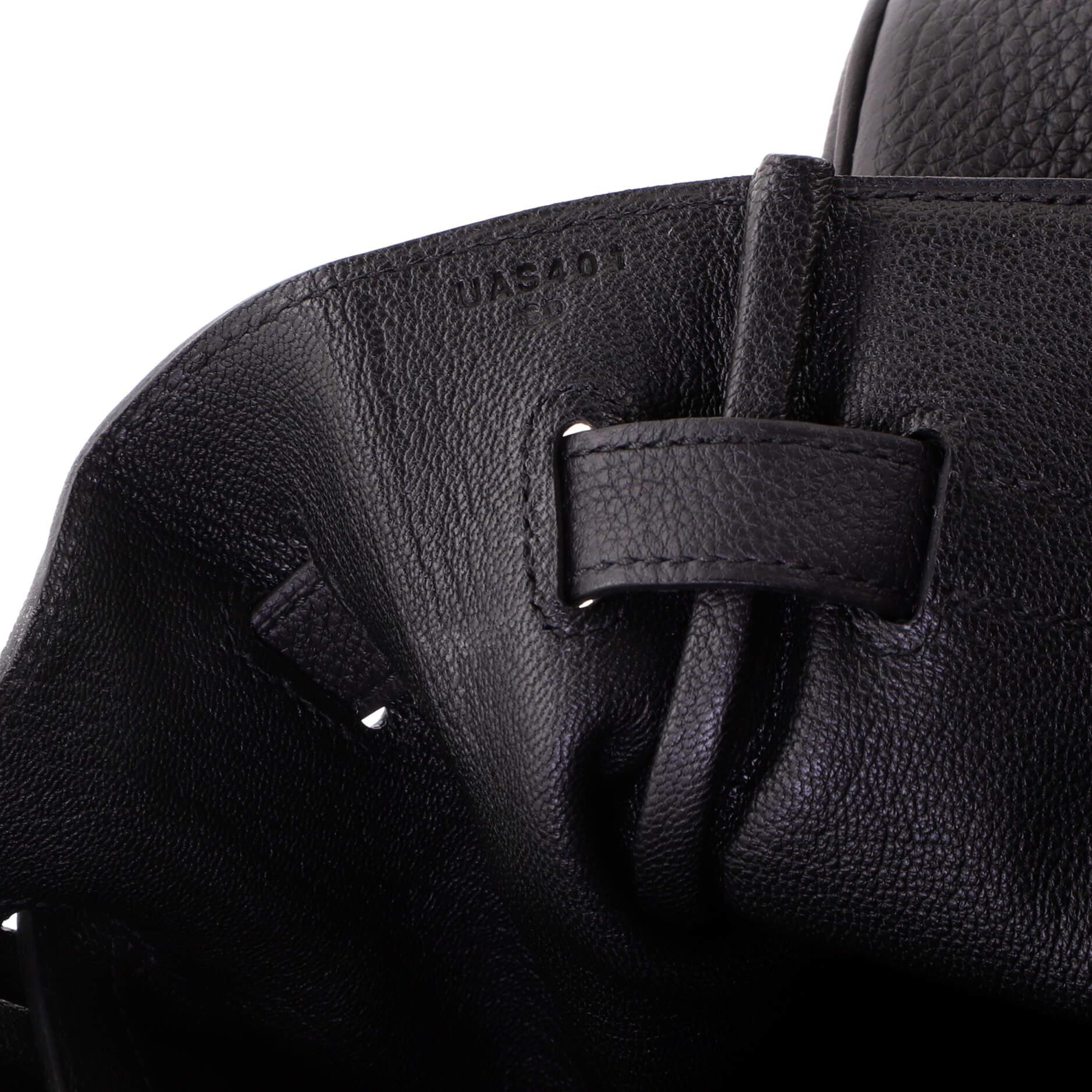 Hermes 3-in-1 Birkin Handbag Black Togo and Swift with Toile and Gold Hardware 3