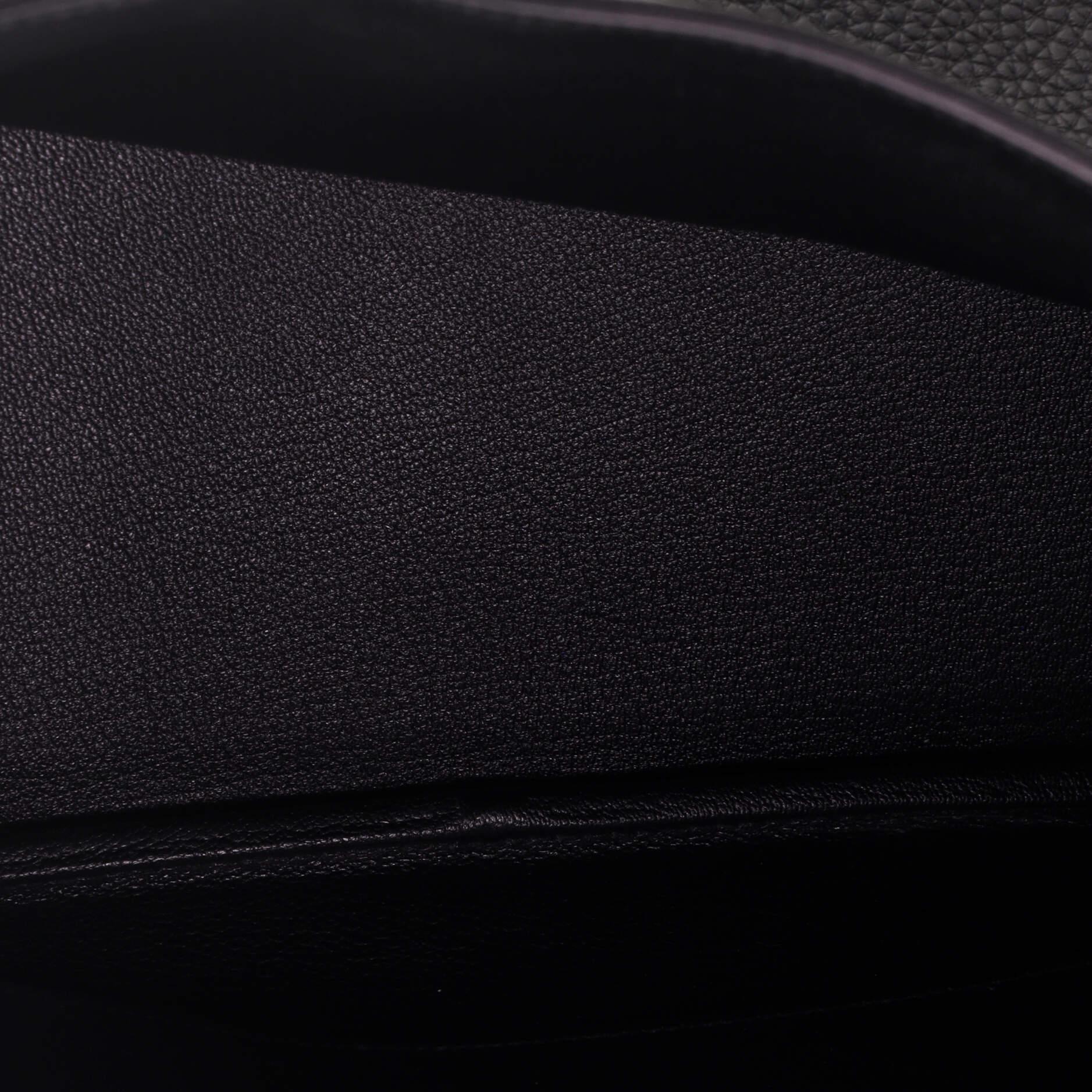 Hermes 3-in-1 Birkin Handbag Black Togo and Swift with Toile and Palladium 1