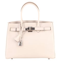 Hermes 3-in-1 Birkin Handbag Light Togo and Swift with Toile and Palladiu