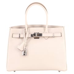 Hermes 3-in-1 Birkin Handbag Light Togo and Swift with Toile and Palladiu