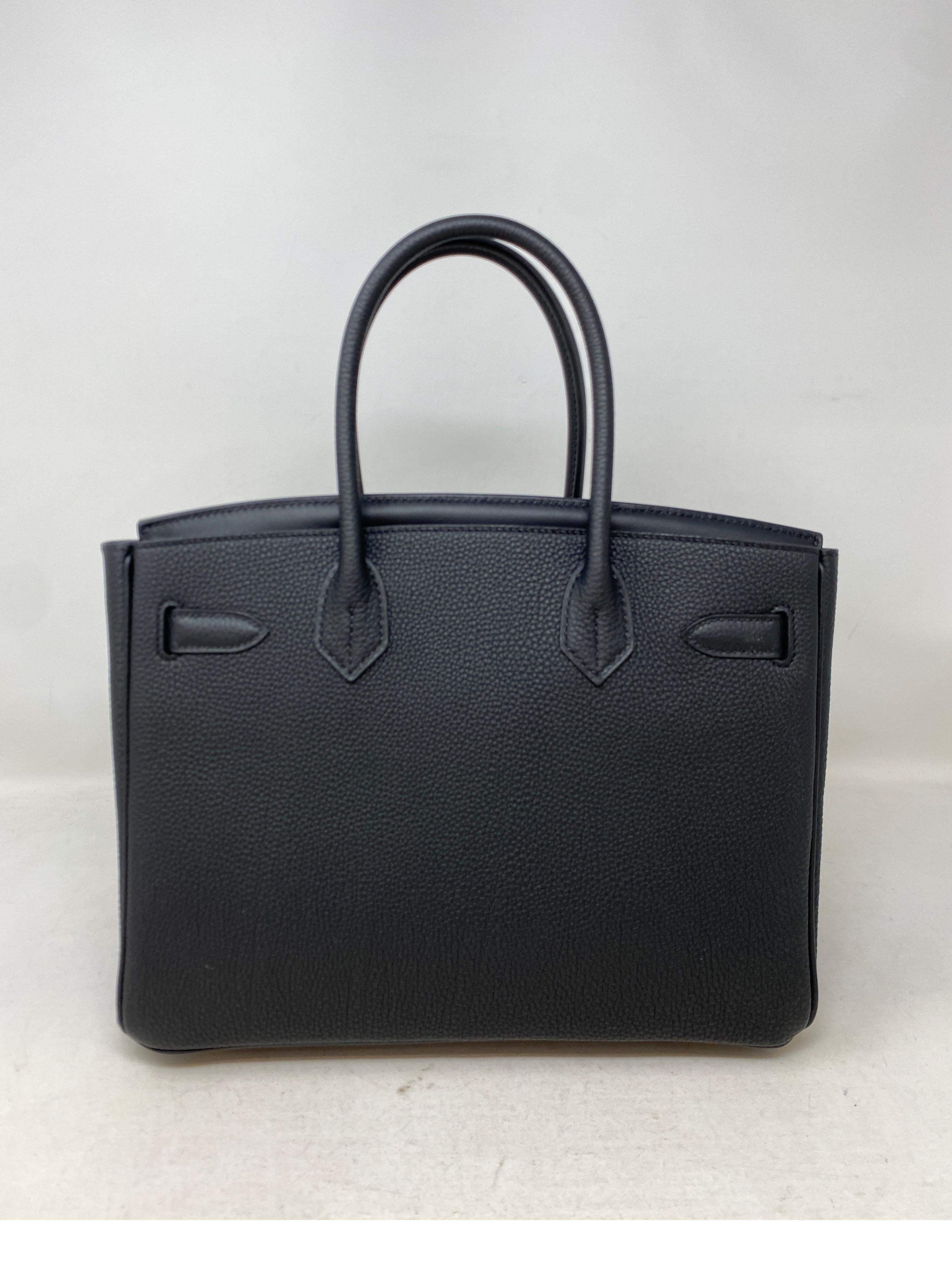 Sac Birkin 30 noir 3 en 1 Hermes  7