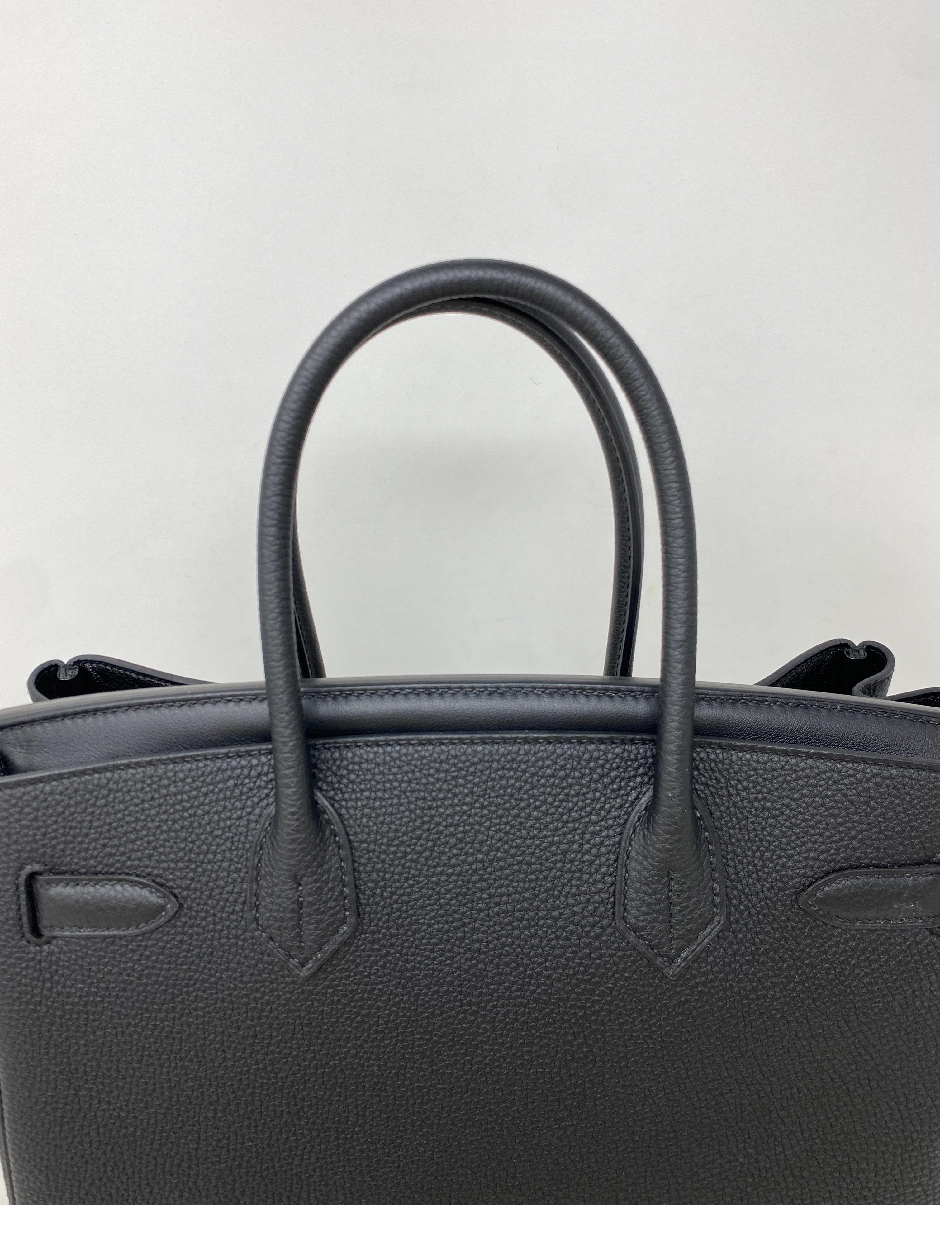 Hermes 30 Black 3 in 1 Birkin Bag  9