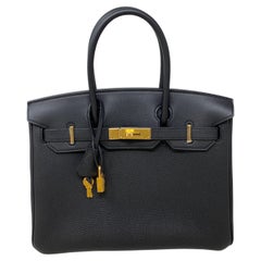 Hermes 30 Black 3 in 1 Birkin Bag 