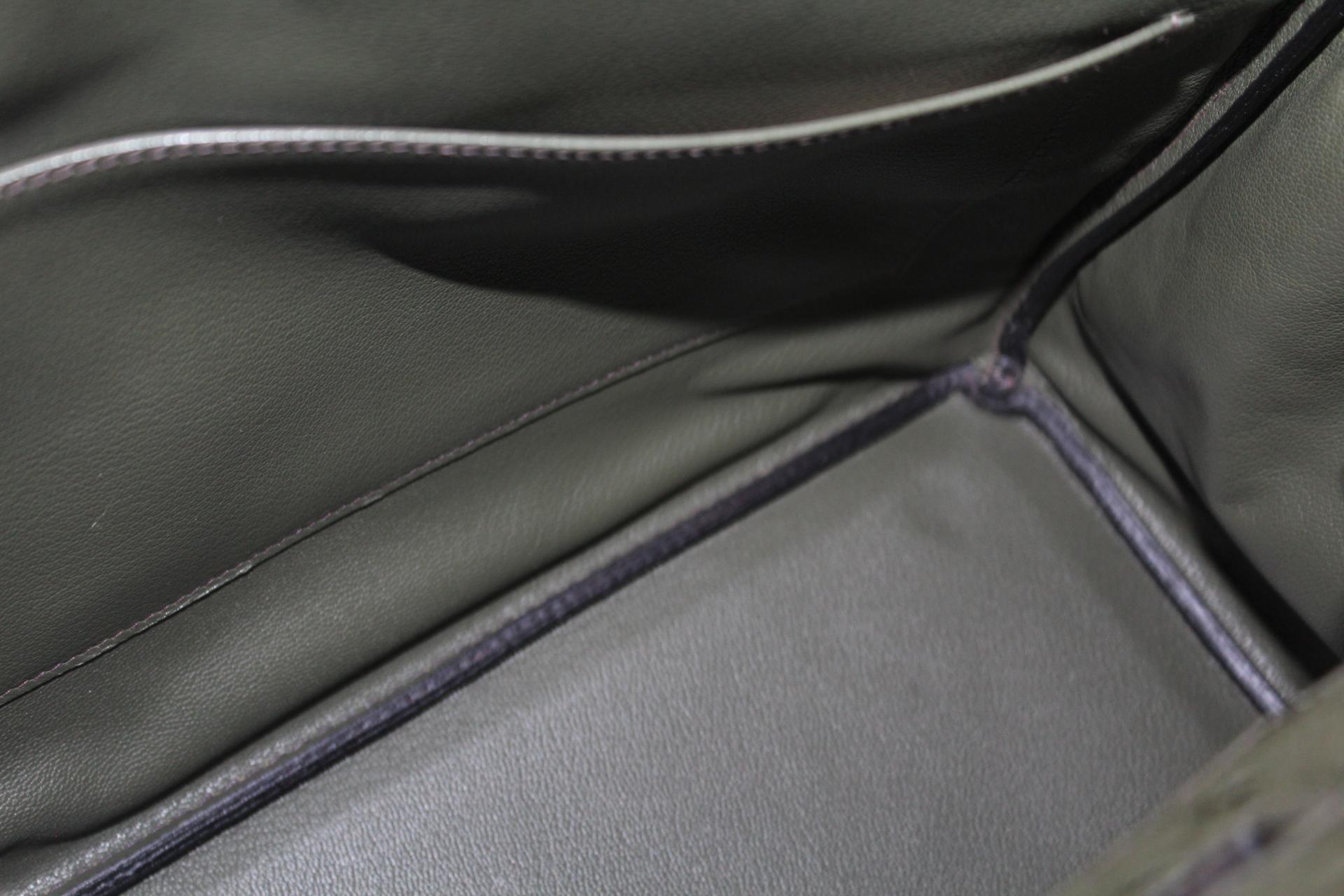 Hermes 30 cm Green Leather Birkin Bag 4