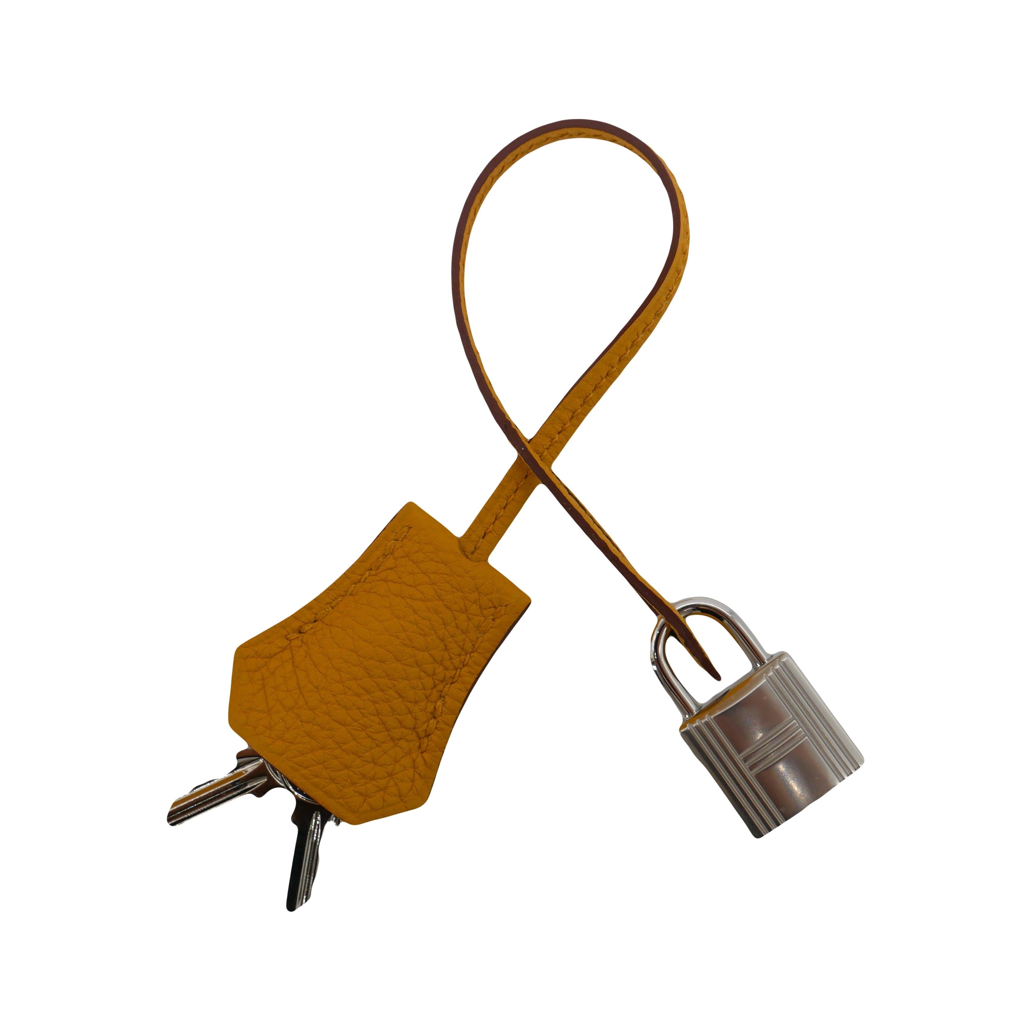 Herm�ès 30cm Birkin Ambre Togo Leather Palladium Hardware For Sale 3